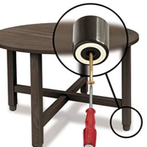 Slipstick 2 Inch Non Slip Furniture Legs (8 Pack) Screw in Floor Protector Feet - Picture 4 of 4